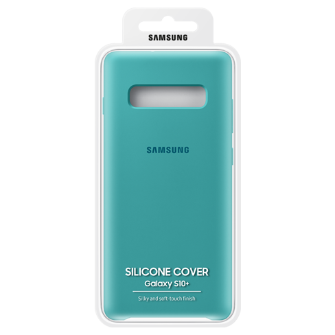 Samsung Samsung Galaxy S10+ чехол (Samsung Silicone Cover) | Turquoise/Yellow/Blue Бирюзово-синий 1 img.